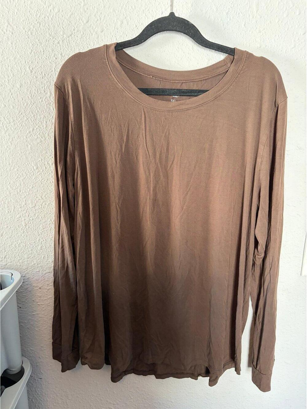 Kyte Baby Bamboo espresso brown long sleeve size 3XL women's. GUC for minor wash